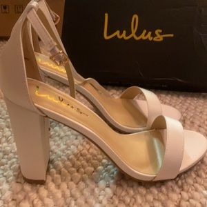 Lulus wedding Block Heel